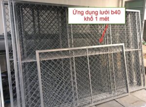 Làm hàng rào bằng Lưới B40